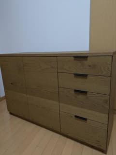 美品】unico ウニコ ADDY（アディ）キャビネット W1200 - メルカリ