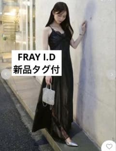 新品タグ付｜FRAY I.D レーストリムスリップワンピースのサムネイル