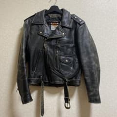 80s Harley-Davidson ダブルライダースジャケットのサムネイル