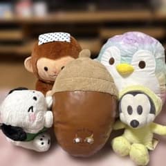 미키 칩과 데일 포챠코 호박 펭귄 봉제 인형 5 점 세트