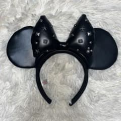 【美品】ディズニー ミニー カチューシャ レザーのサムネイル