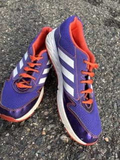 adidas ランニングシューズ 紫/オレンジのサムネイル