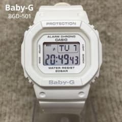 極美品】CASIO Baby-G ベビーG BGD-501 ホワイト 稼動品 - メルカリ