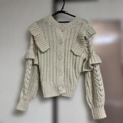 chico ローゲージフリルニット2wayカーディガンのサムネイル