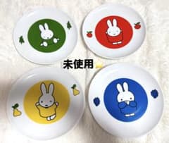 ミッフィー　フジパン　ガラス テーブル　お皿　スプーン　フォーク　未使用品 未使用】フジパン ミッフィー 非売品 お皿 フォーク・スプーン セット