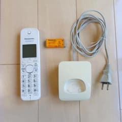 Panasonic 増設子機 KX-FKD401-W 本体 充電台付のサムネイル