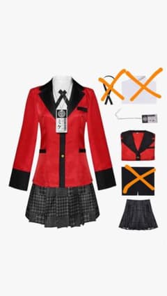 蛇喰夢子 賭ケグルイ コスプレ衣装セットのサムネイル