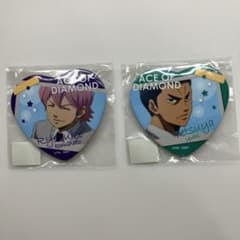 ダイヤのA ハート型 缶バッジ 2種セット 小湊亮介 結城哲也 - メルカリ