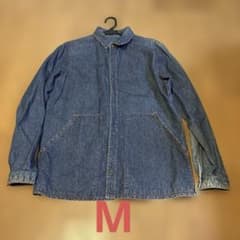 mash × Phatee ヘンプコットンデニムシャツジャケット刺繡ピースマークのサムネイル