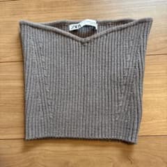 ショート丈ニット グレー zaraのサムネイル