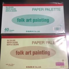 ペーパーパレット　Paper pallet 絵の具　65枚のサムネイル