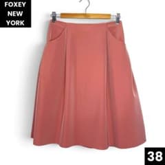 FOXEY NEW YORK イリプス フレア スカート❣️美品❣️ローズ 38のサムネイル
