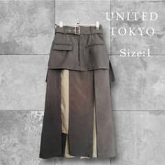 UNITED TOKYO プリーツスカート サイズ1 グレー - メルカリ