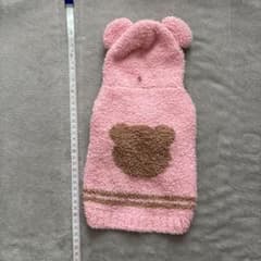犬服 Sサイズ ピンク クマ耳付きのサムネイル