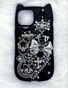 iPhone13.14 デコケース 猫耳☆