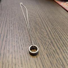 リングモチーフ シルバーネックレス - 3