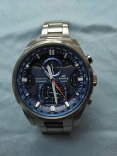 CASIO EDIFICE クロノグラフソーラー EQWーA1200 ブルー - メルカリ