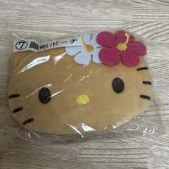 ハローキティ　当たりくじ　顔型ポーチ　日焼けキティのサムネイル
