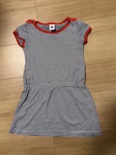 Petit Bateau ストライプ 半袖ワンピース 94cmのサムネイル