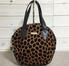 ★No38549 ラバガジェリー レザー ベロア トート バッグ