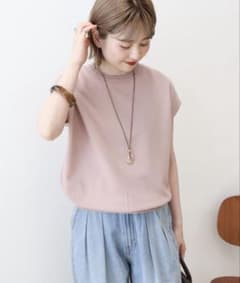 新品・AMERICAN HOLICラメフレンチスリーブニットプルオーバー　Mのサムネイル