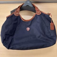 Felisi フェリージ ネイビー トートバッグ レザー ハンドル ショルダー 