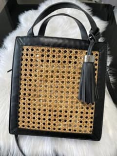 ZARA ミニバスケットトートバッグのサムネイル