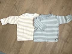 最終値下げ　無印良品　ベビー　あたまするっと両面起毛クルーネック長袖Ｔシャツのサムネイル