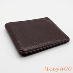 Louis Vuitton Taiga Bi-fold Wallet, Brown, Men's Wallet, Card Case, Authentic