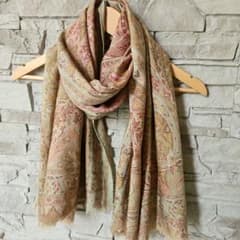 ETRO エトロ ストール ピンク×グリーン 大判 - メルカリ
