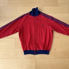 アディダス デサント トラックジャケット レッド・ネイビー 7号 