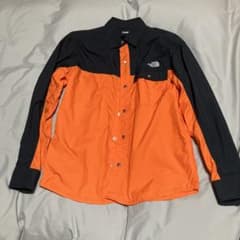 な*ん様 THE NORTH FACE 長袖シャツ M オレンジ/ブラックのサムネイル