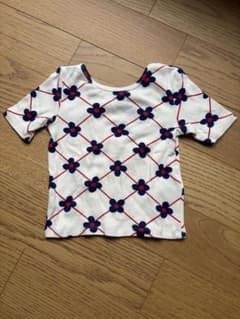 【mini rodini】ミニロディーニ 花柄 バッククロス Tシャツ 2-3yのサムネイル