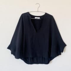Chloe クロエ シルクブラウス 7分袖 ネイビー 春 - メルカリ
