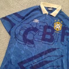 【希少】UMBRO　ブラジル代表　エムブレム　91/93 ユニフォーム　アウェイ 希少】UMBRO ブラジル代表 エムブレム 91/93 ユニフォーム アウェイ