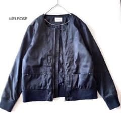 メルローズ♪ノーカラージャケット ブルゾン