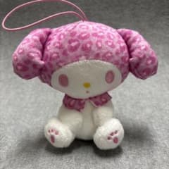 サンリオ マイメロディ ヒョウ柄 おすわりちょいデカマスコット キーホルダー