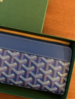 美品)ゴヤール 長財布 スカイブルー - メルカリ
