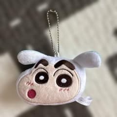 크레용 신짱 시로 봉제인형 마스코트 키링