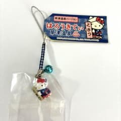 ハローキティ　キティちゃん　パパ　ストラップ　根付　くさつ　草津温泉 ハローキティ キティちゃん パパ ストラップ 根付 くさつ 草津温泉