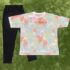 【週末限定】新品❣️イオン×ピンクラテ❣️コラボ商品　パジャマ　130センチのサムネイル