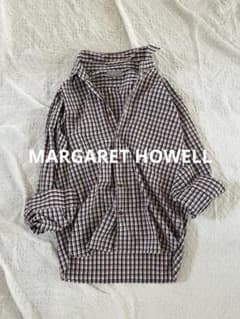 マーガレットハウエル ギンガムチェックシャツ MARGARET HOWELL - メルカリ
