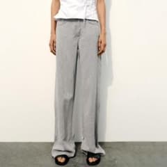 ZARA ザラ ワイドレッグ デニム パンツ グレー EU38（9号〜11号