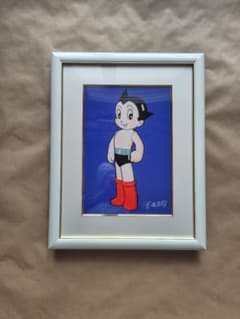 手塚治虫「鉄腕アトム（青）」ピエゾグラフ 200部限定作品、保証書付き