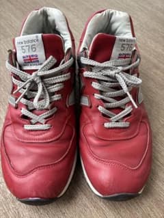 New Balance 576 レッド レザー イギリス製のサムネイル