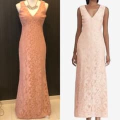 新品　ラルフローレン　ピンク　総レース　ロングドレスのサムネイル