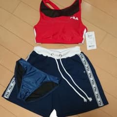 【値下げ】FILA 水着 3点セット 9号 未使用のサムネイル