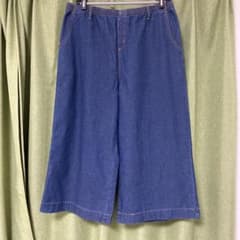 ワイドデニムパンツ【青】のサムネイル