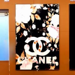輸入雑貨　特殊強化ガラスアート　『CHANEL』　ミラーアート　60×120cm m18629607069_1.jpg?1709688802