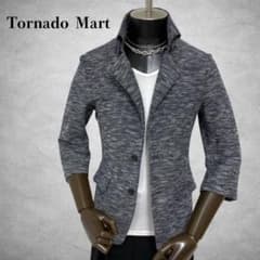 TORNADO MART 七分袖ジャケット イタリアンカラージャケット グレー系